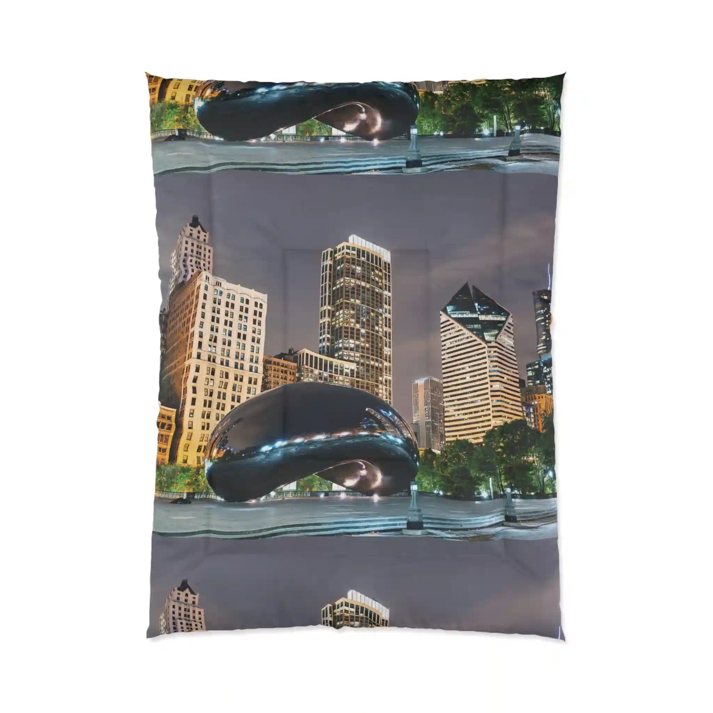 Comforter, quilting, laying, bed quilt  (Cloud Gate)
