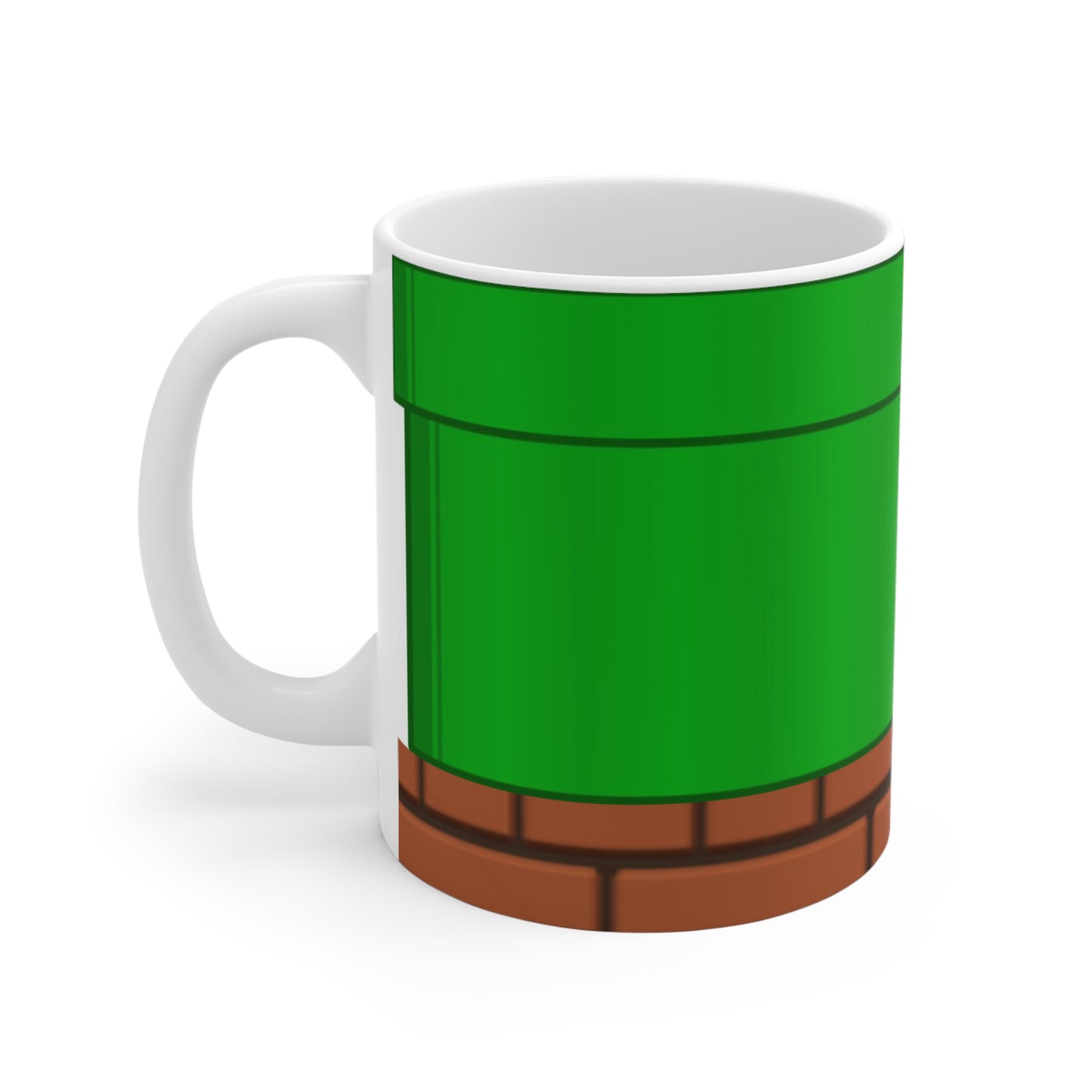 Mug with custom design 11oz, Cup for video game lovers, gamer Mug, gaming mug (Super Mario Pipeline)
