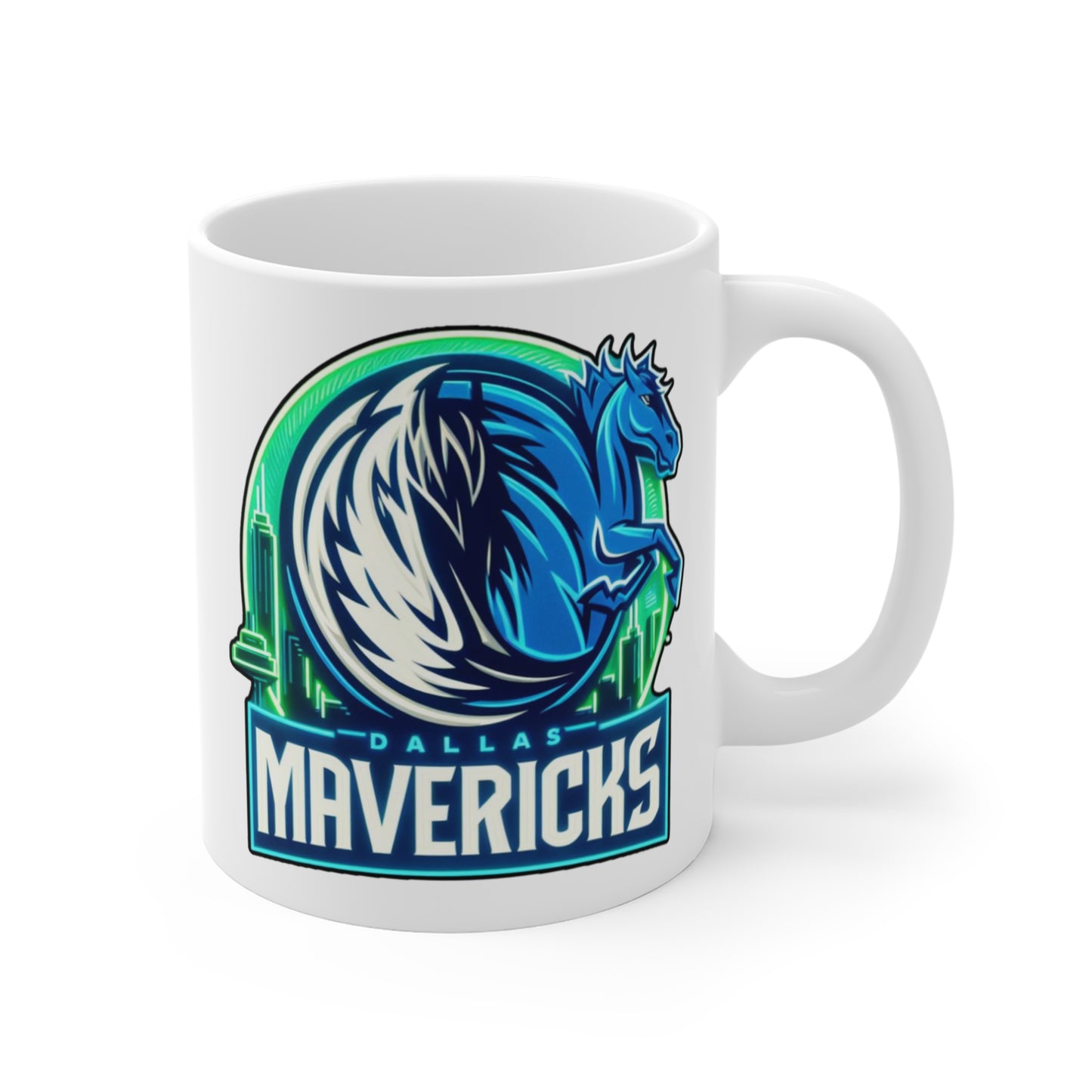 Mug with custom design 11oz, basketball lovers Cup (Dallas Mavericks, NBA basketball team)