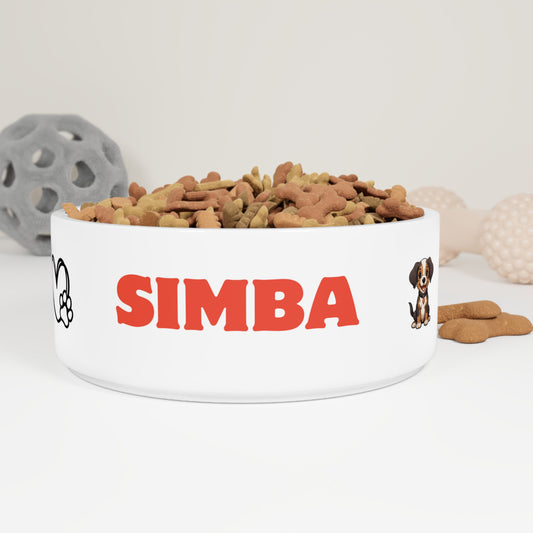 Personalized bowl for dogs and cats (Simba)