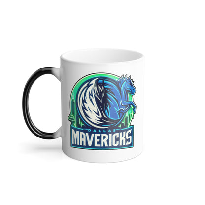 Color morphing ceramic custom Mug 11oz (Dallas Mavericks, NBA basketball team)