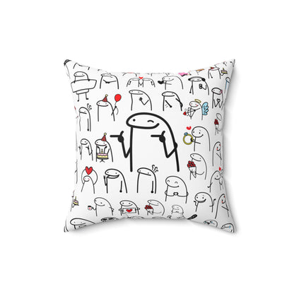 Modern and personalized cushion to decorate any space (Meme Flork)