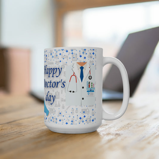 Mug with custom design 15oz, Cup for doctor, gift for doctors, doctor's day, personalized doctor gift.