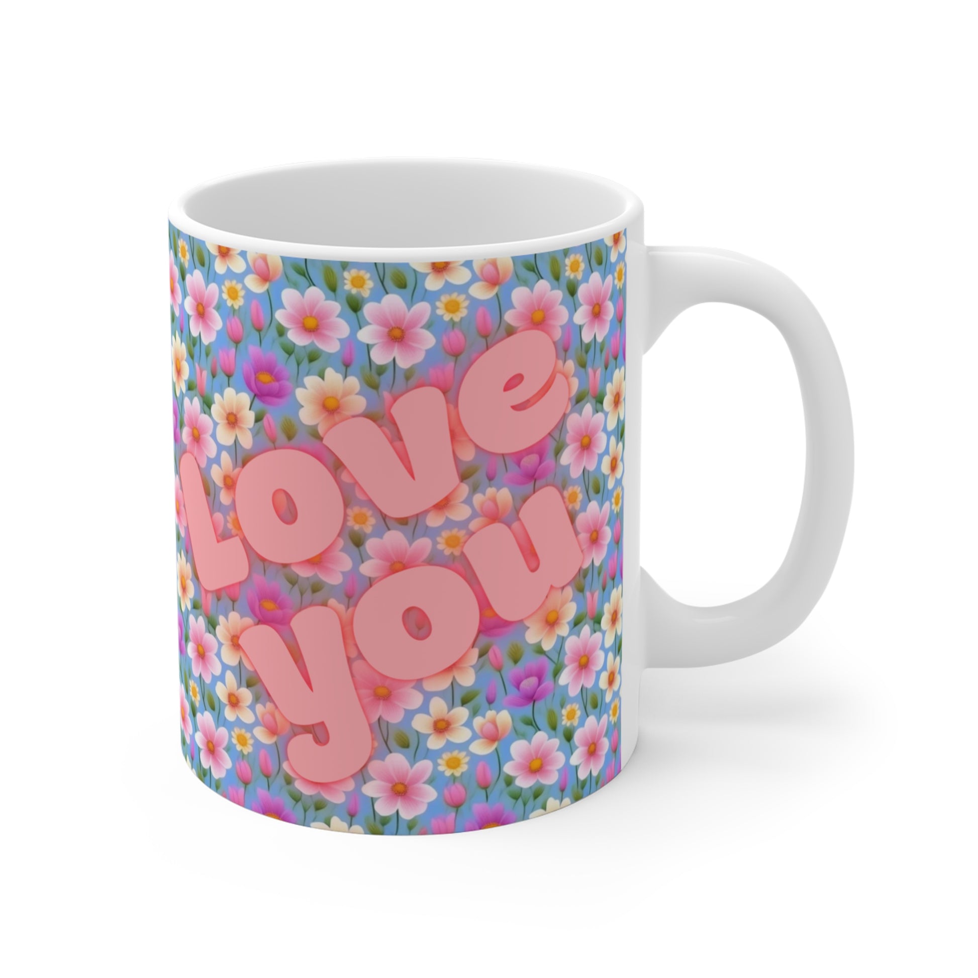 Mug with custom design 11oz, gifts for mom, personalized Cup for mom, mama gifts, floral design, mother´s day