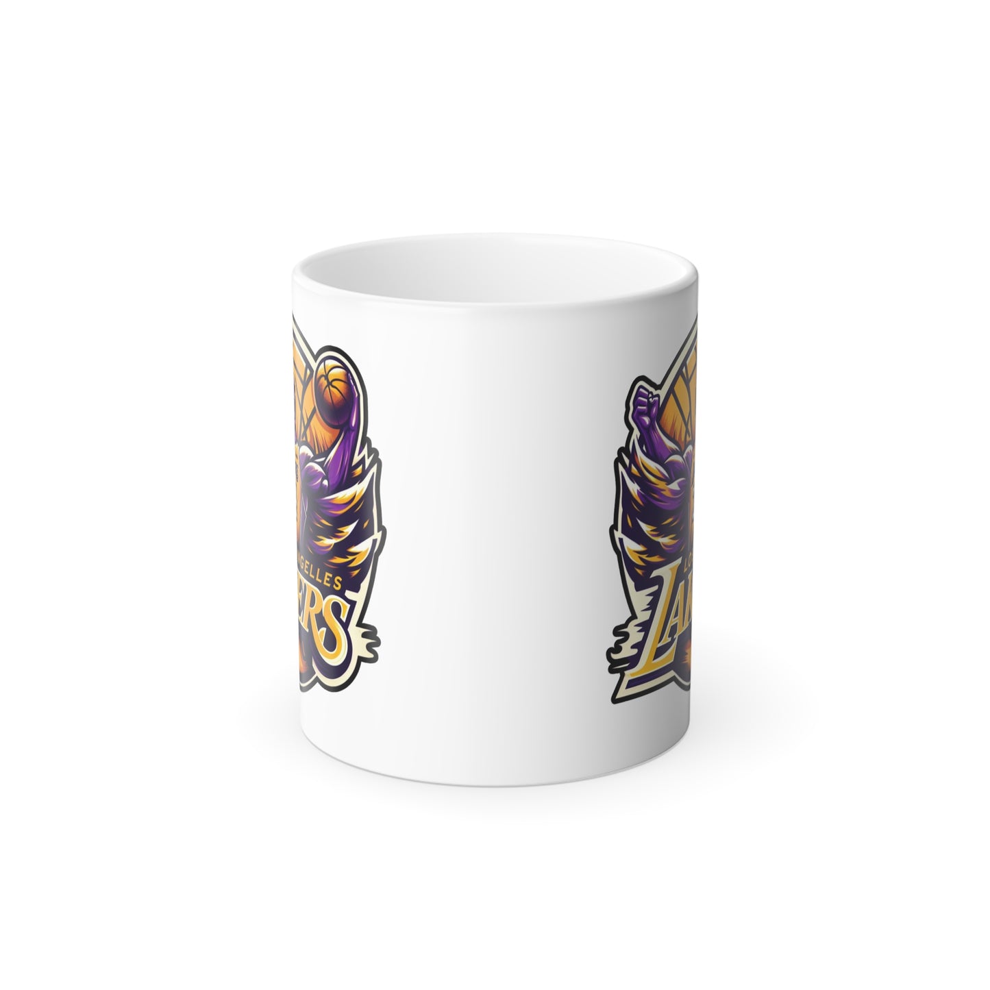 Color morphing ceramic custom Mug 11oz (Los Angeles Lakers, NBA basketball team)
