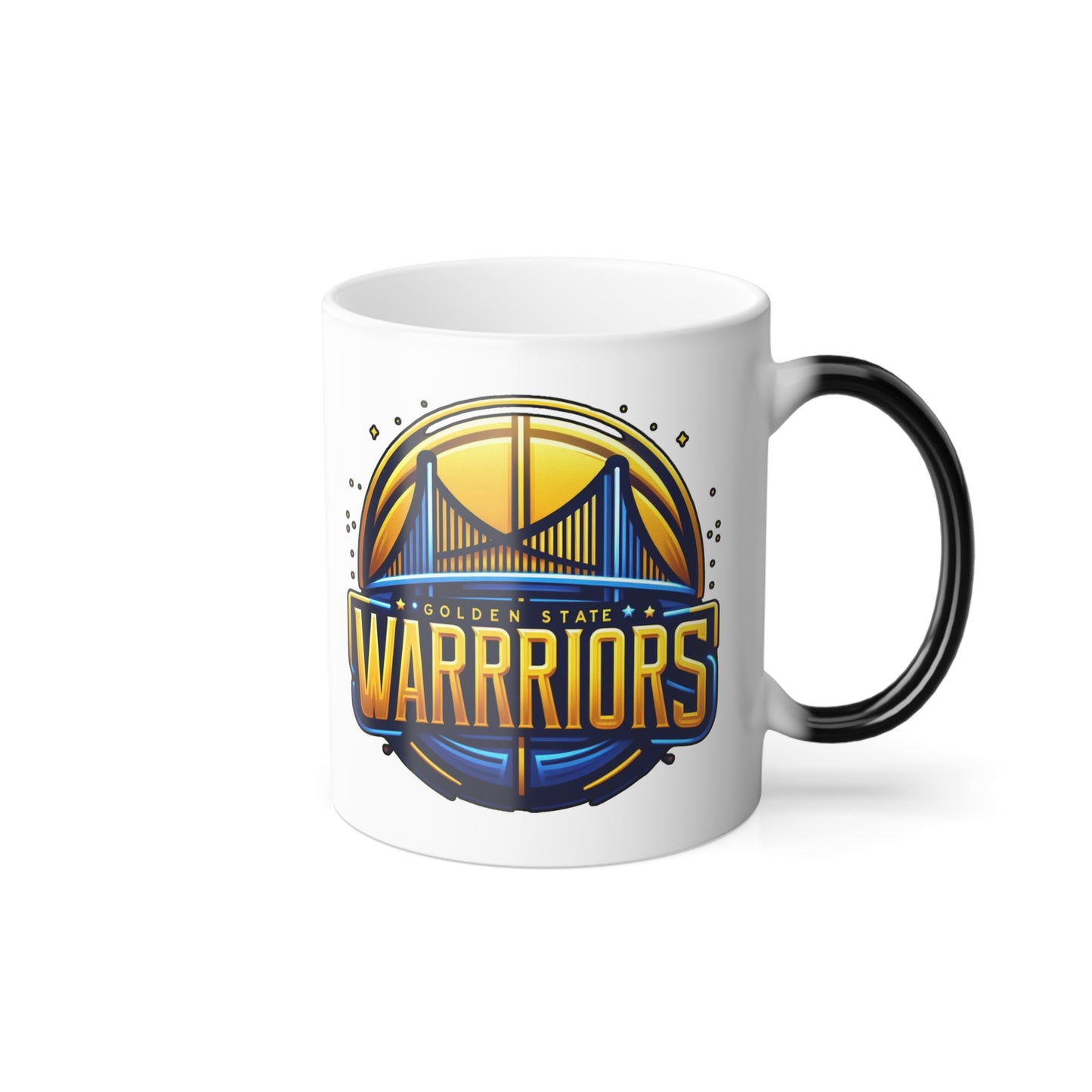 Color morphing ceramic custom Mug 11oz  (Golden State Warriors, NBA basketball team)