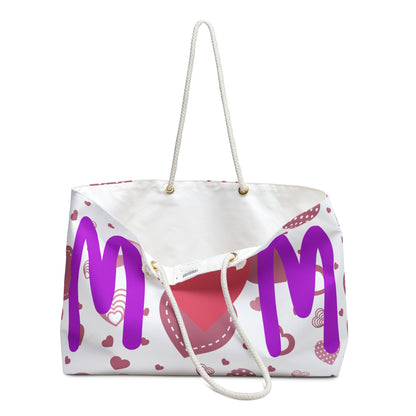 Personalized spacious Weekender Bag, Mother's Day, flower designs, Gifts for mom's day, custom mama bag (mom)