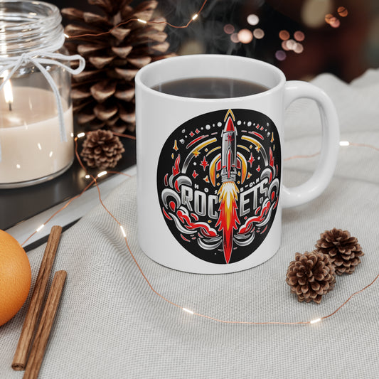 Mug with custom design 11oz, basketball lovers Cup (Houston Rockets, NBA basketball team)