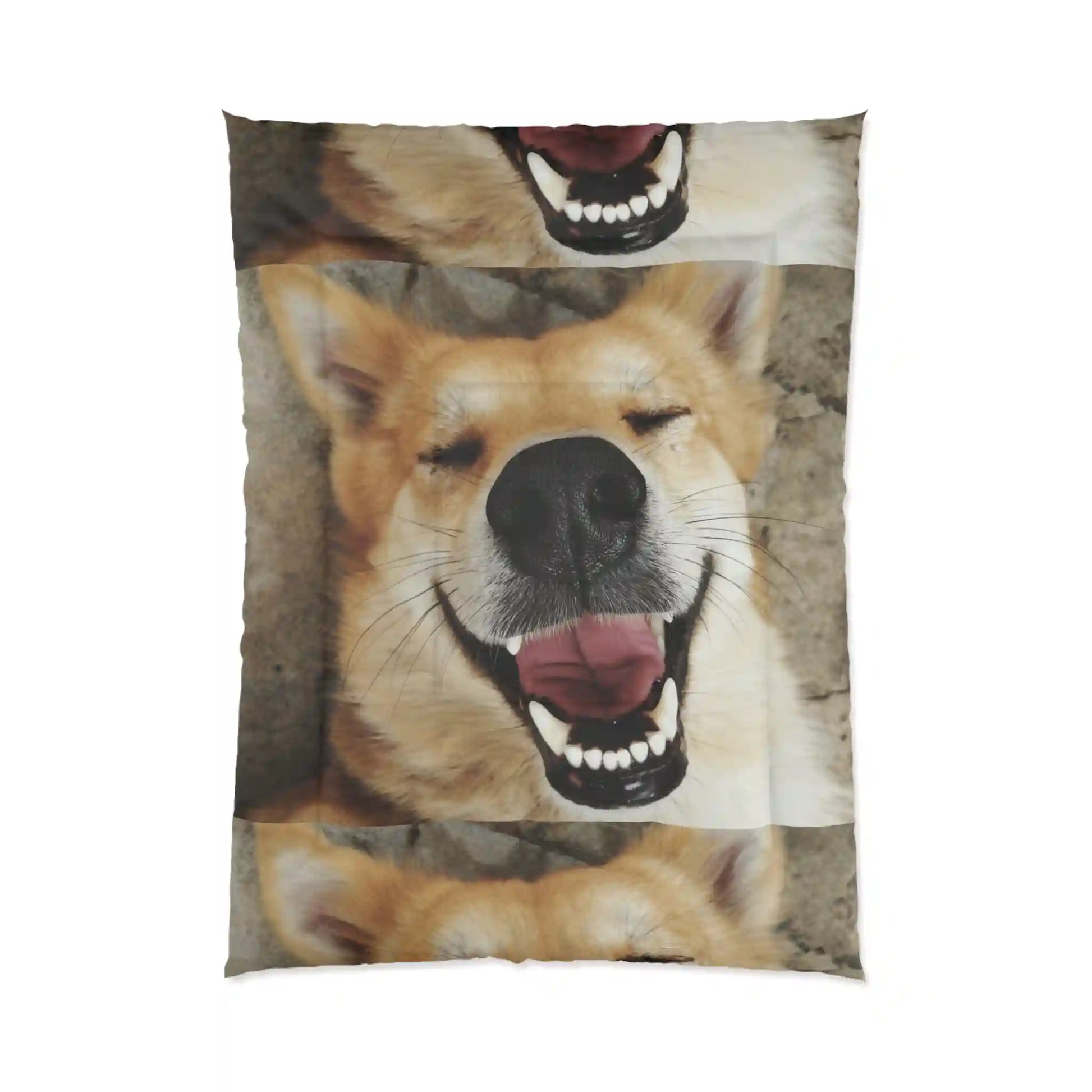Comforter, quilting, laying, bed quilt (Dog)