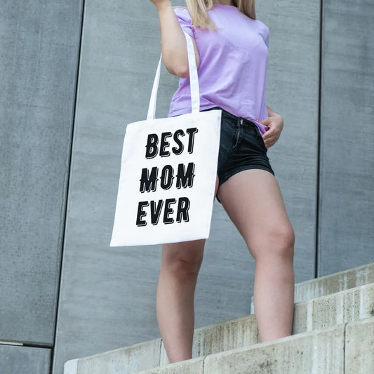 Personalized Tote Bag for daily use, gifts for mom, Mother's Day, Mother's Day Bags (best mom ever)