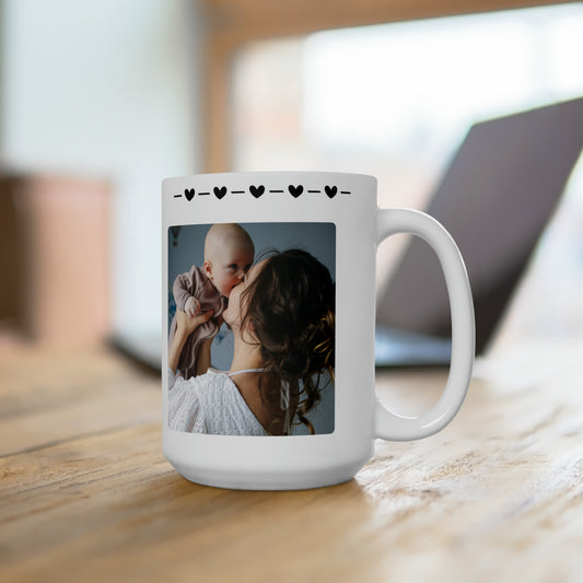 Mug with custom design 15oz, Mother's Day, gifts for mom, personalized Cup for mom, mama gifts, mother photo
