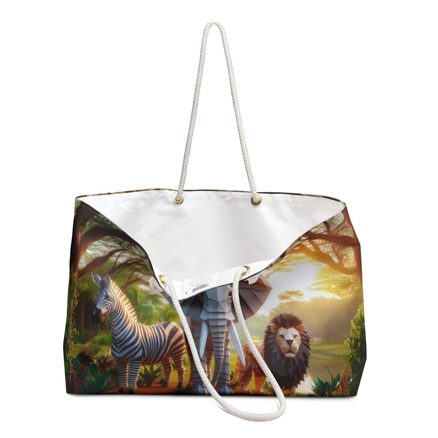 Spacious polyester Weekender Bag (Magic Jungle)