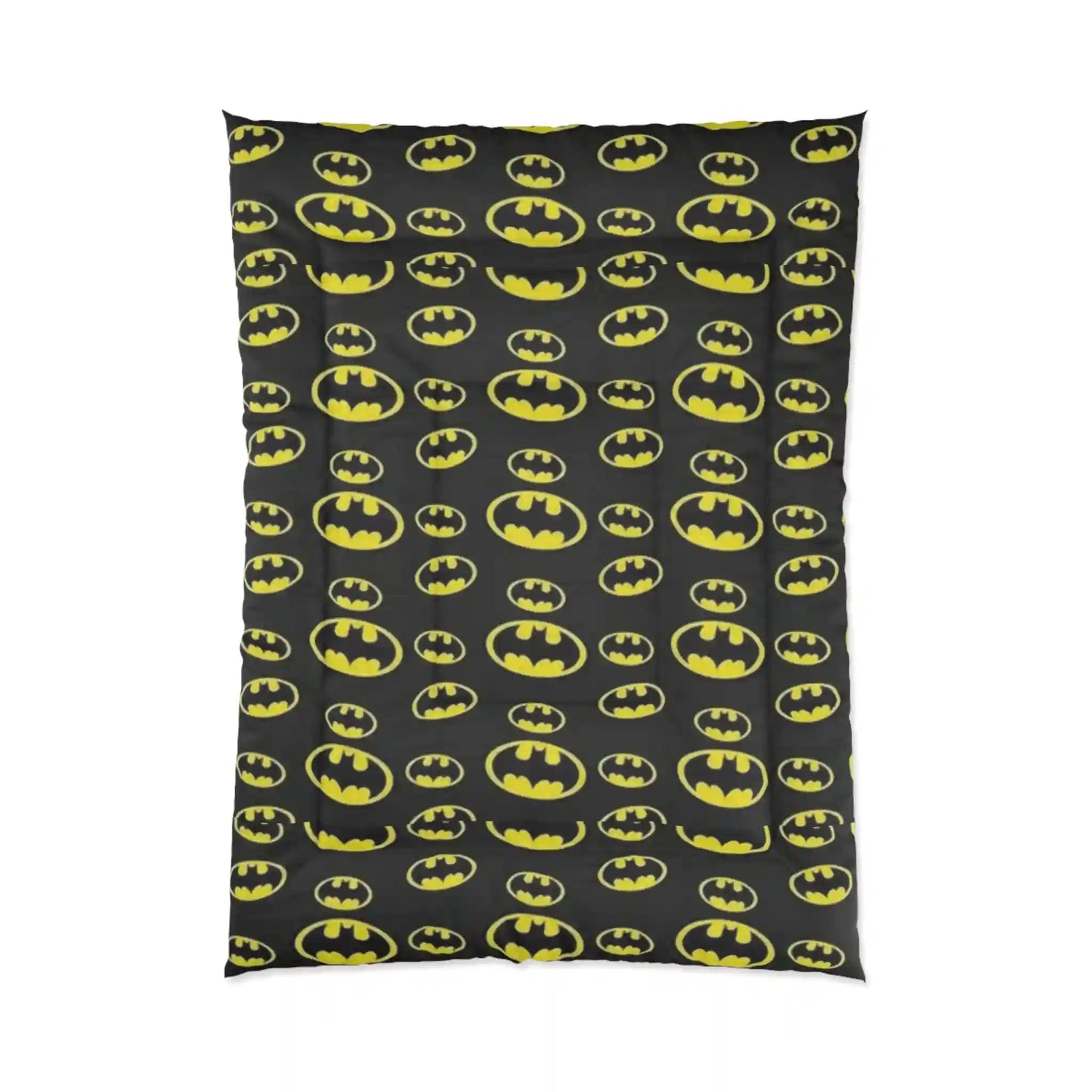 Comforter, quilting, laying, bed quilt (Batman)