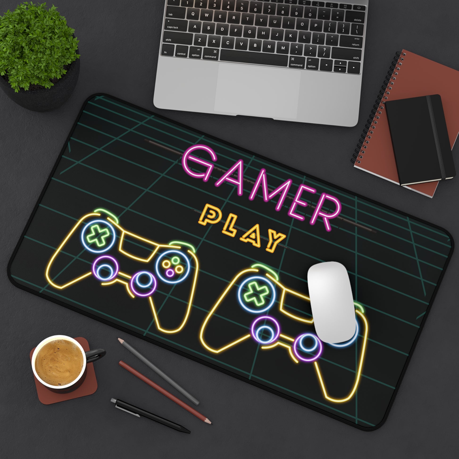 Multifunctional non-slip Desk Mat (Gamer, video games)