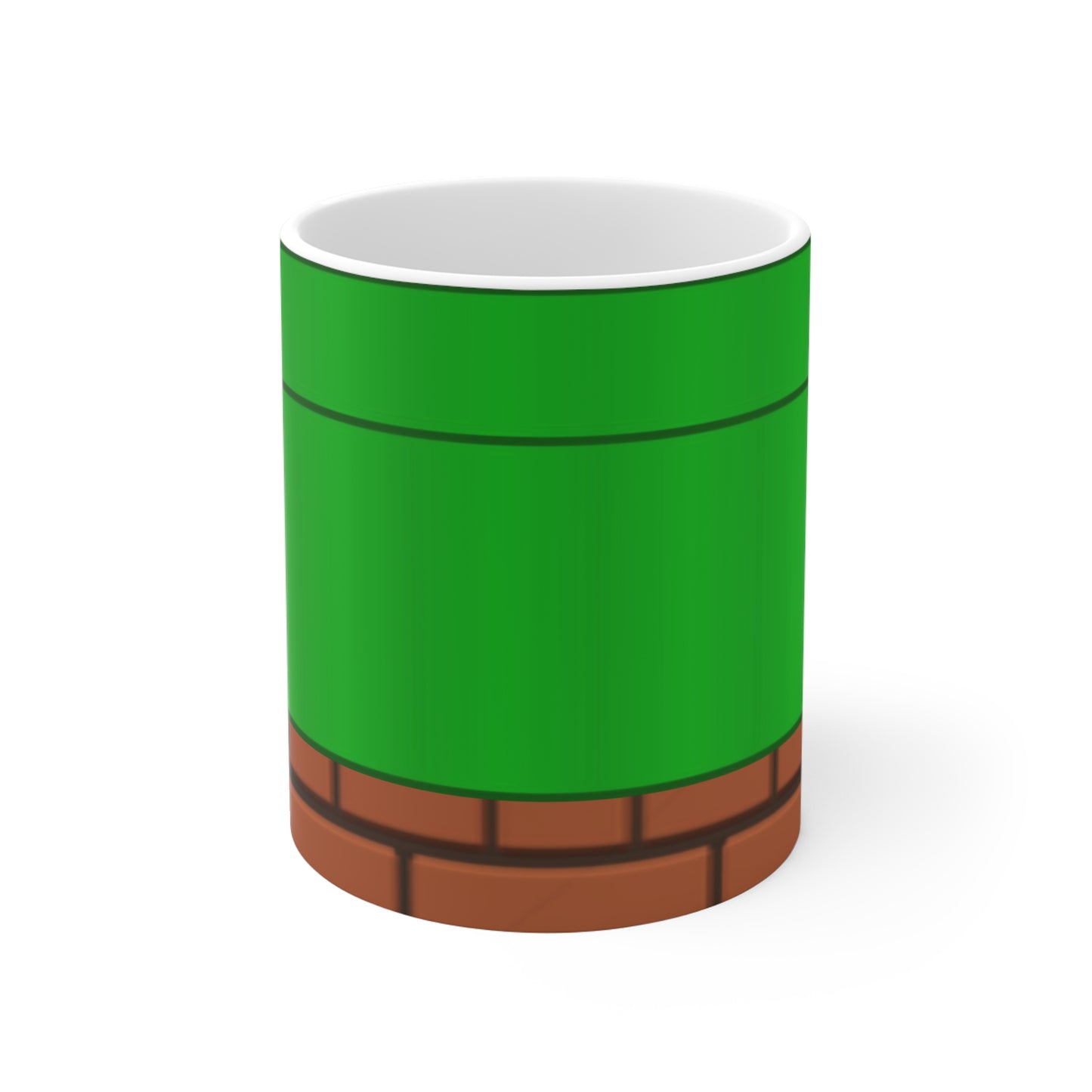 Mug with custom design 11oz, Cup for video game lovers, gamer Mug, gaming mug (Super Mario Pipeline)