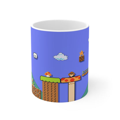 Mug with custom design 11oz, Cup for video game lovers, gamer Mug, gaming mug (Super Mario Bros)