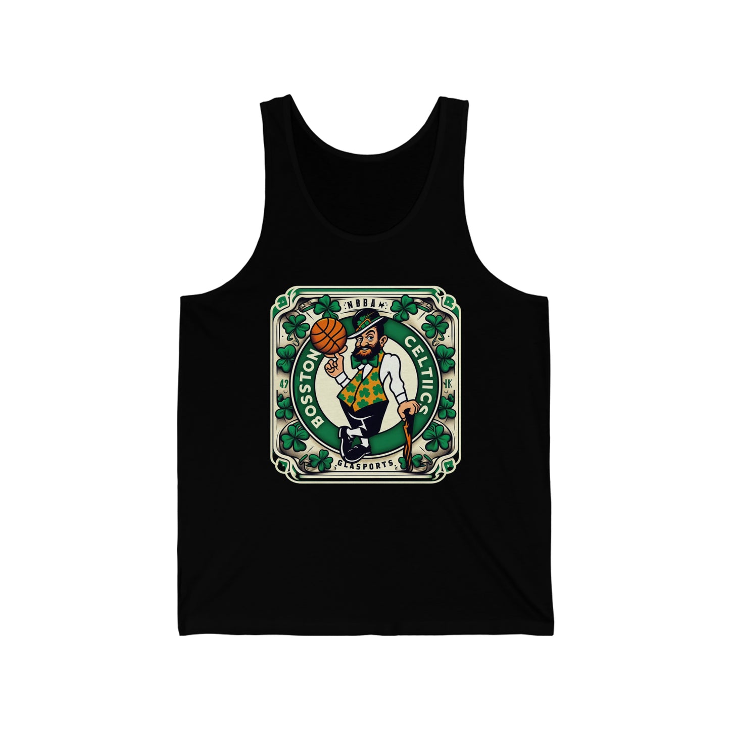 Cool and comfortable unisex Jersey Tank top (Boston Celtics, NBA basketball team)