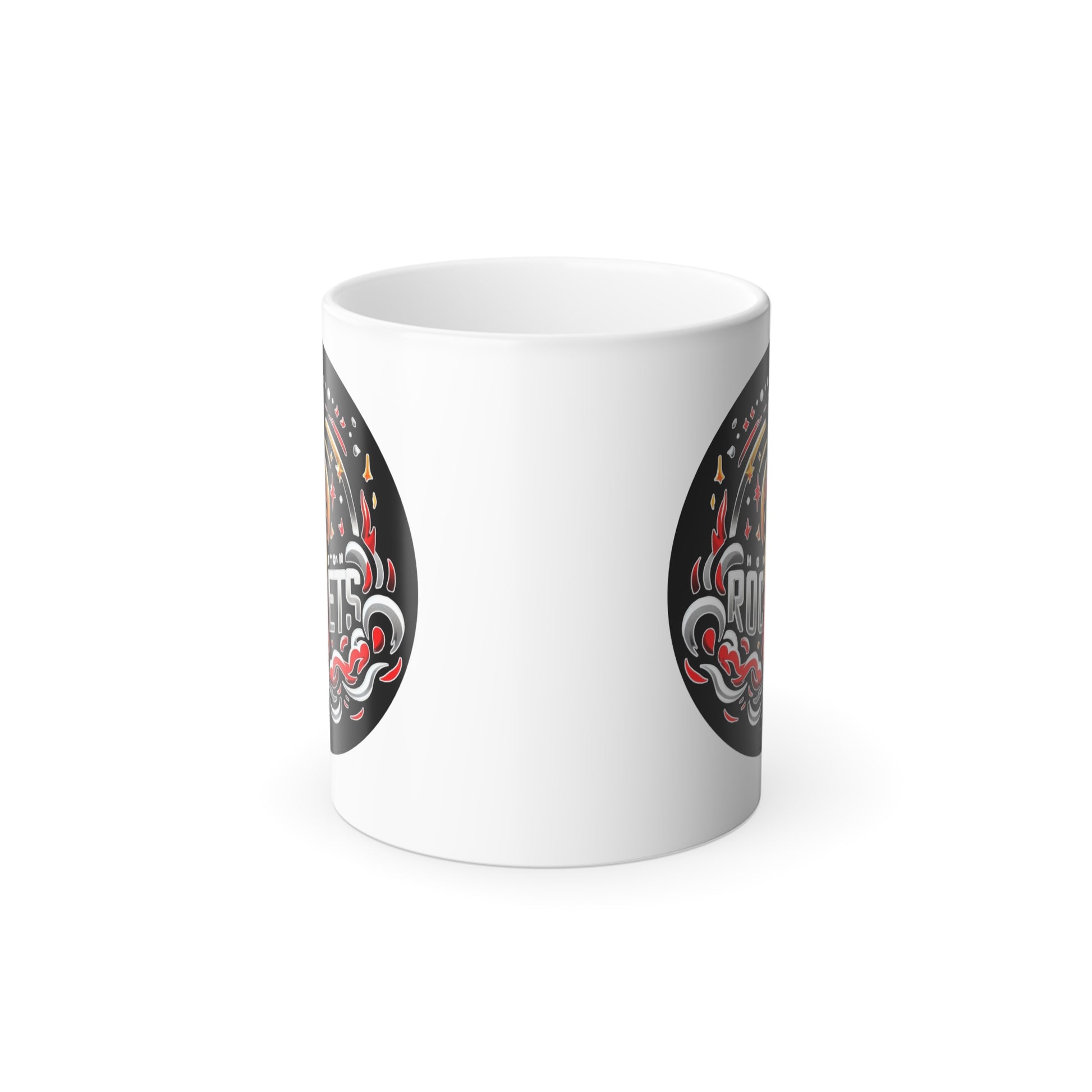 Color morphing ceramic custom Mug 11oz  (Houston Rockets, NBA basketball team)