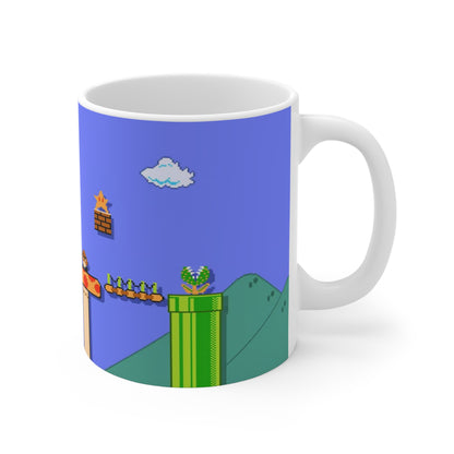 Mug with custom design 11oz, Cup for video game lovers, gamer Mug, gaming mug (Super Mario Bros)