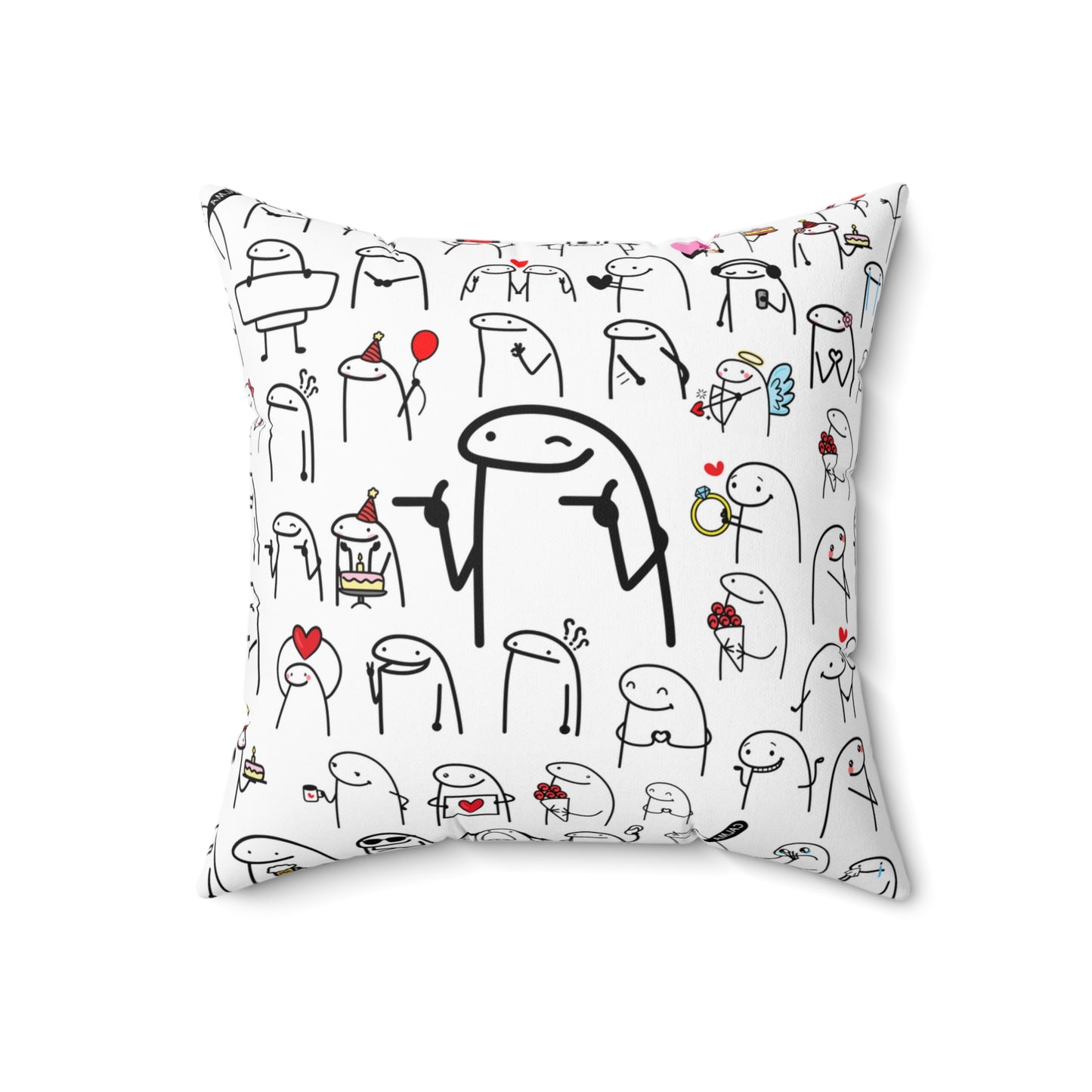 Modern and personalized cushion to decorate any space (Meme Flork)