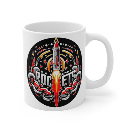 Mug with custom design 11oz, basketball lovers Cup (Houston Rockets, NBA basketball team)