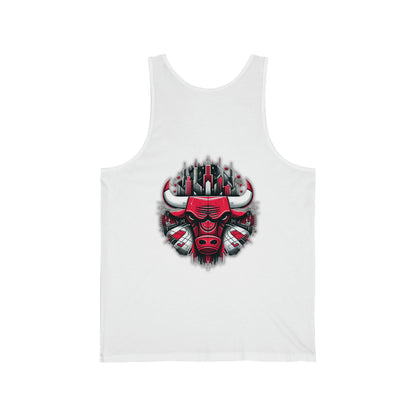 Cool and comfortable unisex Jersey Tank top (Chicago Bulls, NBA basketball team)