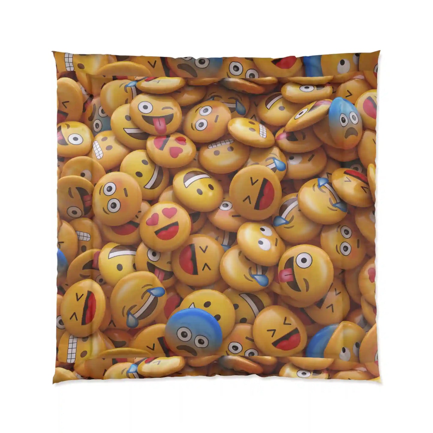 Comforter, quilting, laying, bed quilt (Emoji)