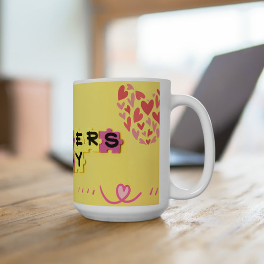 Mug with custom design 15oz, Mother's Day, gifts for mom, personalized Cup for mom, mama gifts, floral mug for mom