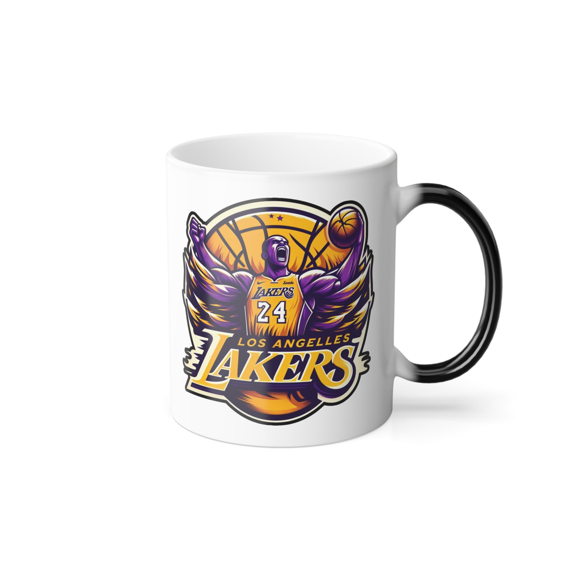 Color morphing ceramic custom Mug 11oz (Los Angeles Lakers, NBA basketball team)