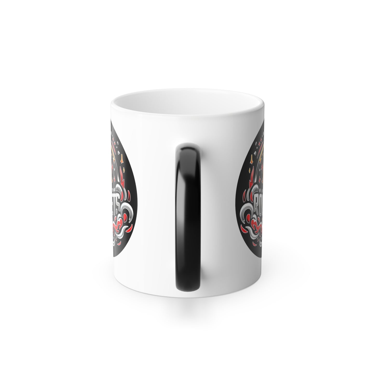 Color morphing ceramic custom Mug 11oz  (Houston Rockets, NBA basketball team)