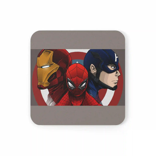 Non-slip premium cork coaster, furniture protection (Avengers)