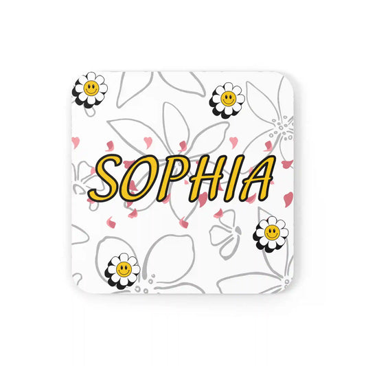 Non-slip premium cork coaster, furniture protection (Sophia)