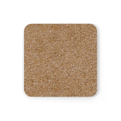 Non-slip premium cork coaster, furniture protection (This is my happy face)