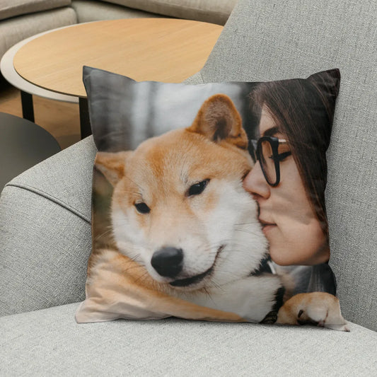 Modern and personalized cushion to decorate any space (Dog - Customize with your photo)