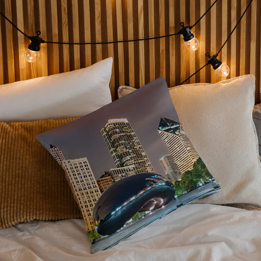 Modern and personalized cushion to decorate any space (Cloud Gate)