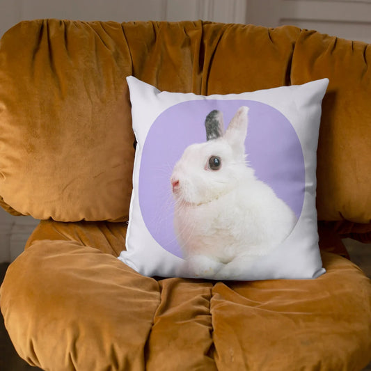Modern and personalized cushion to decorate any space (Custom Rabbit design)
