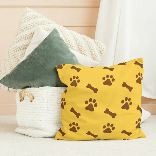 Modern and personalized cushion to decorate any space (Custom Pet footprints design)