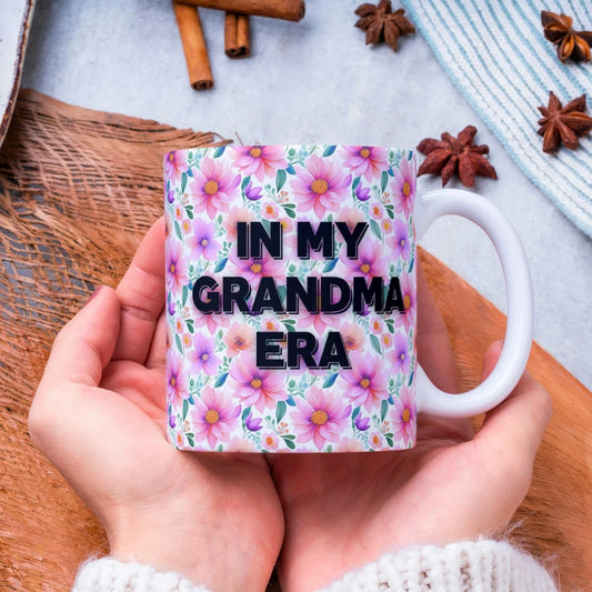 Mug with custom design 11oz, gifts for mom, personalized Cup for mom, mama gifts, mother´s day, (in my grandma era)