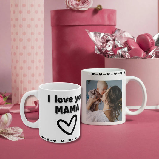 Mug with custom design 11oz, gifts for mom, personalized Cup for mom, mama gifts, mother´s day, mom photo