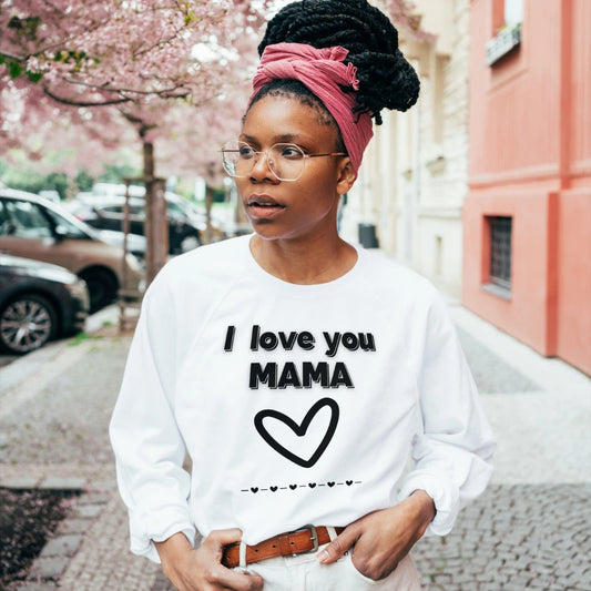 Personalized premium sweatshirt for mom, comfort and style, mother's day, gifts for mom's day, custom mama, i love you mama