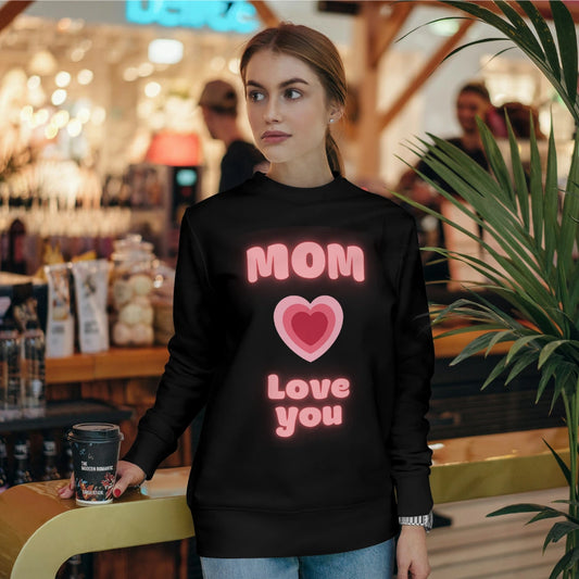 Personalized premium sweatshirt for mom, comfort and style, mother's day, gifts for mom's day, custom mama, mom love you