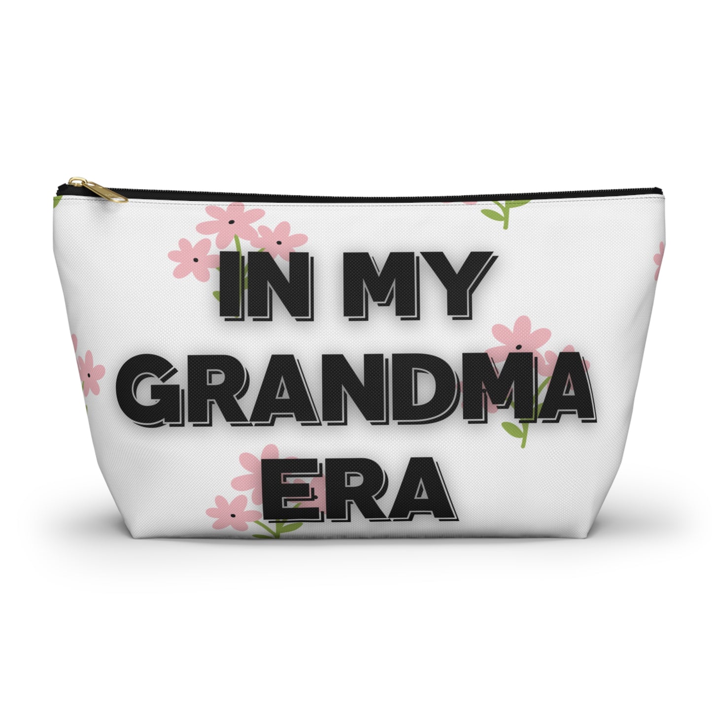 Everyday bag with T-bottom, perfect for accessories, makeup or travel, gifts for mom, Mother's Day (in my grandma era)