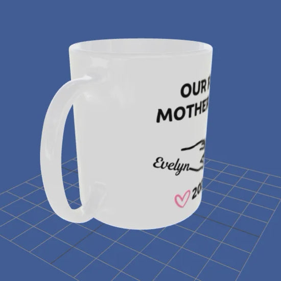 Mug with custom design 11oz, gifts for mom, personalized Cup for mom, mama gifts (our first mother´s day)
